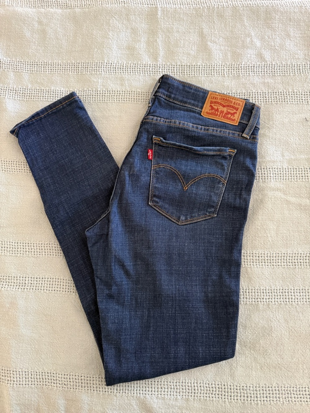 Levi's Women's Skinny Jeans - Dark Blue Denim